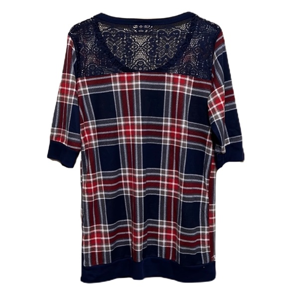 Women’s BOBBIE BROOKS, Scoop Neck, 3/4 Sleeves Top, Multi Colors, Size Large - Picture 2 of 4